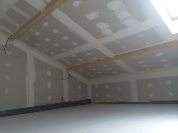 Pose de placoplâtre au plafond à lyon